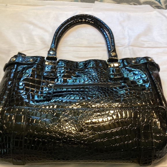 Bueno black pebbled satchel - Picture 8 of 11